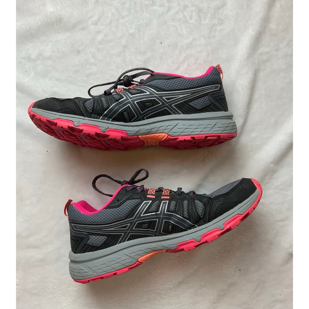 ASICS Gel Venture 7 Womens Trail Running Shoes Gray Pink Size 8.5